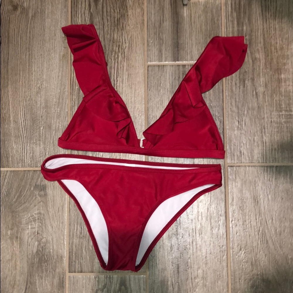 Zaful burgundy bikini